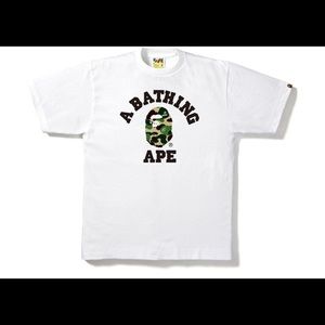 BAPE ABC College Tee with Camo Detail